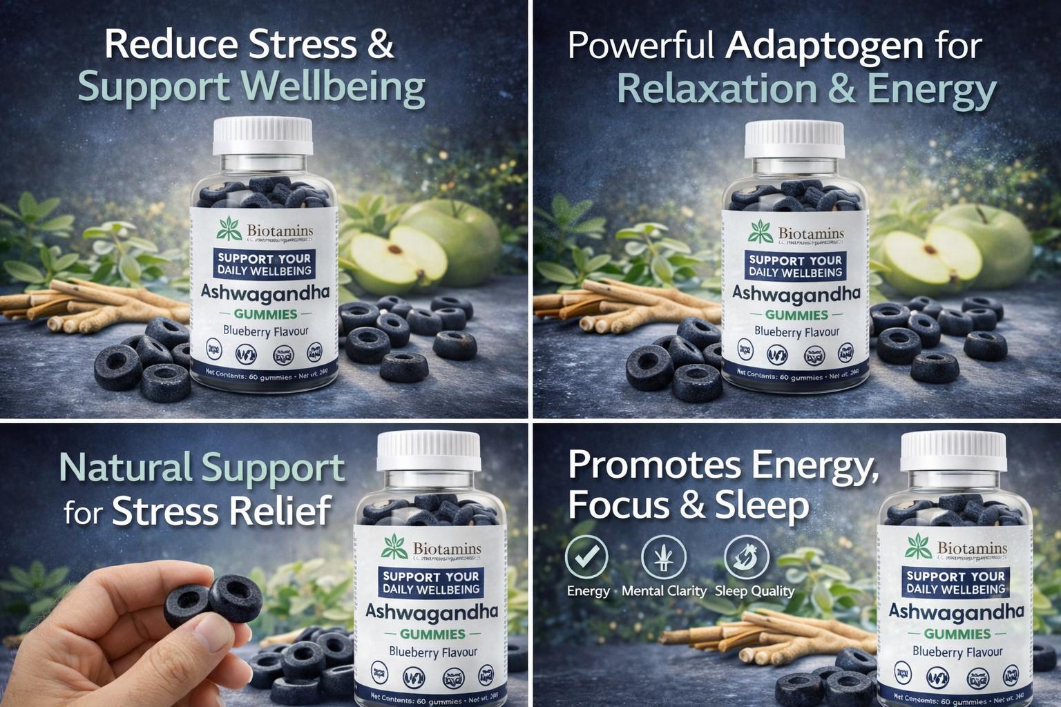 Ashwagandha Gummies (Blueberry Flavour) - Image 4