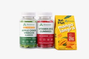 Pack of 3 Apple Cider, Vitamin B12 Gummies, Mango Chaunsa