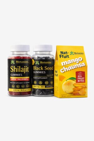 Pack of 3 Shilajit, Black Seeds Gummies and Mango Chaunsa